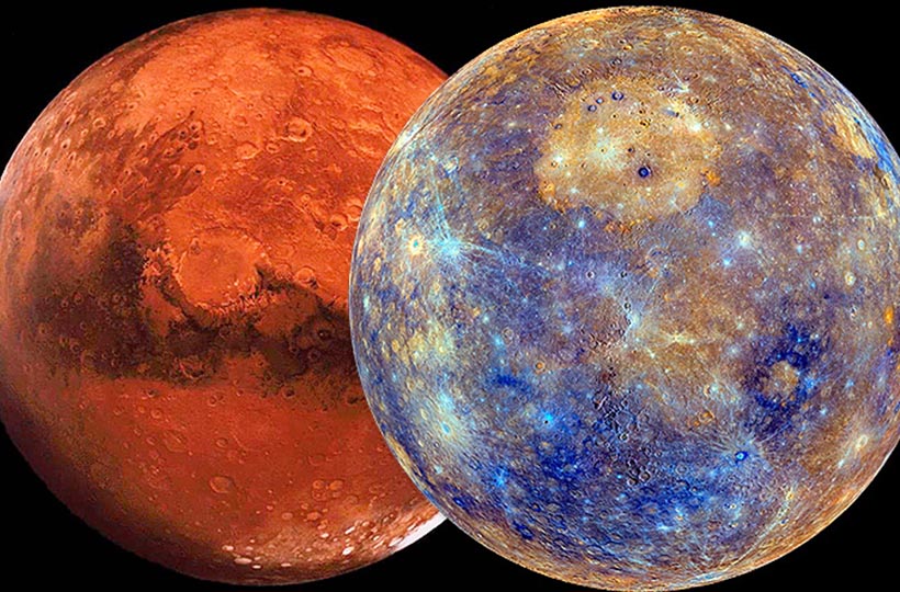 Соединение Меркурия с Марсом